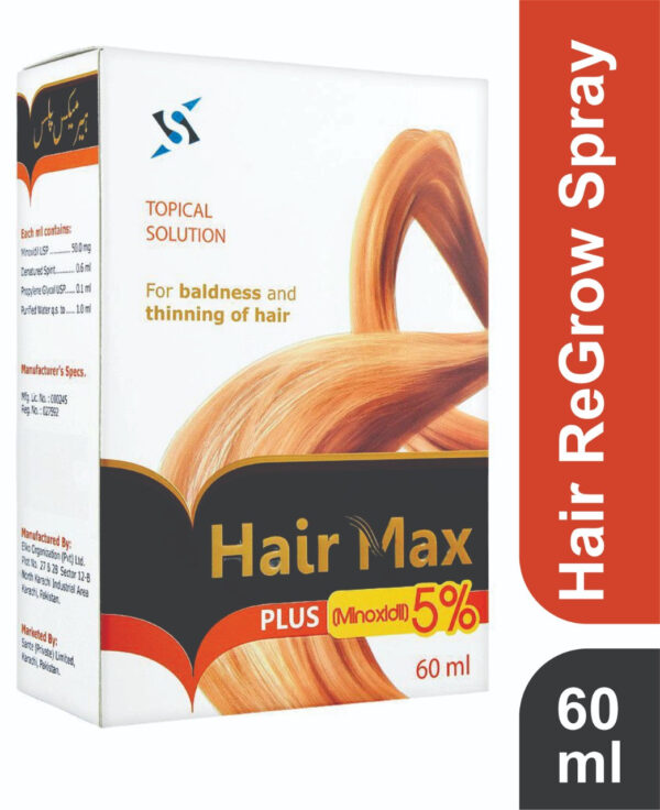 Hair Max Plus 5% - Topical Hair Grow Spray - 60ML