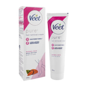 Veet Pure Hair Removal Cream Added Shea Butter for Normal Skin Body & Legs 100gm