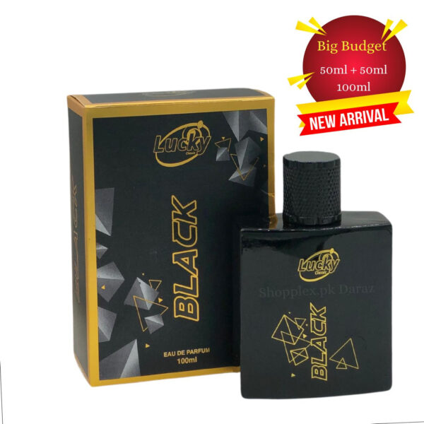 Perfume BLACK 100ml Big Bottle Long Lasting Lucky Brand Men and Women