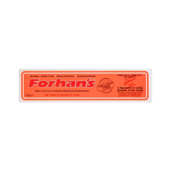 Forhan's Toothpaste, Triclosan Free